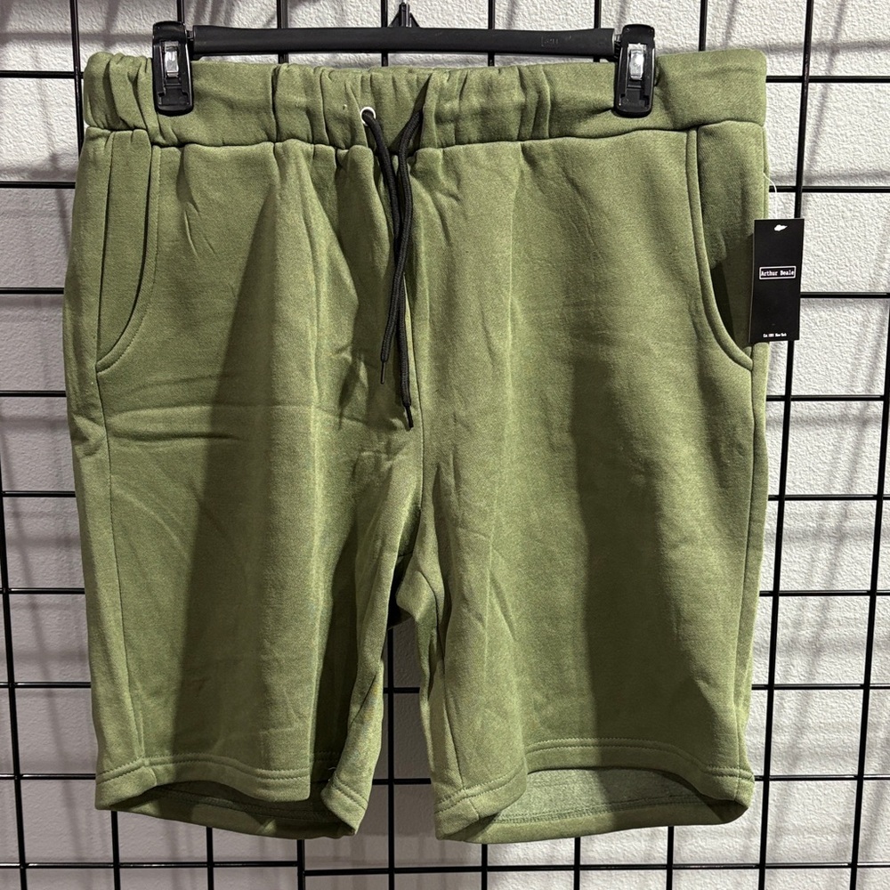 Men's Olive Green Athletic Shorts